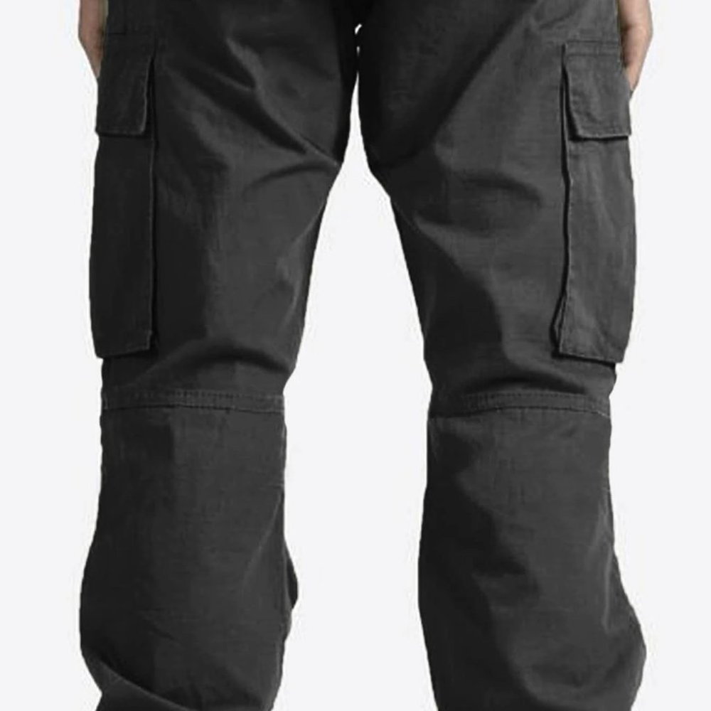 Streetstyle Black Men's Cargo Pants - Picture 4 of 6